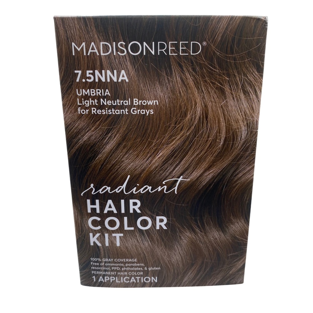 Madison Reed Radiant Hair Color Kit 7.5NNA Umbria Light Neutral Brown Permanent